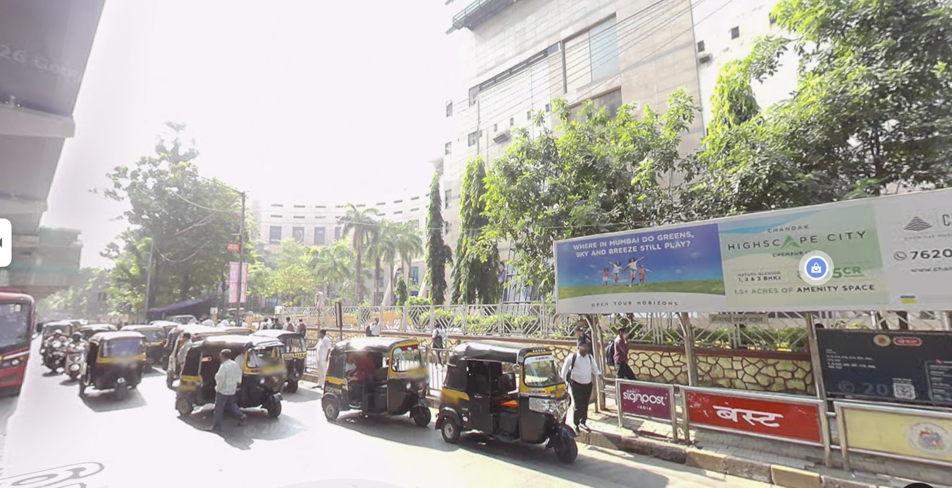 Cabs waiting outside R City Mall, Mumbai