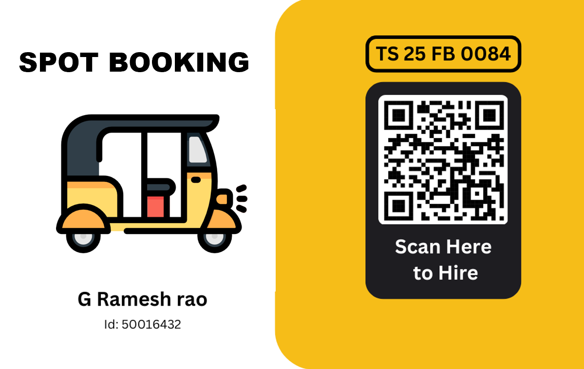 Spot Booking QR Card